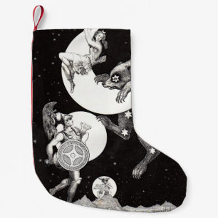 Petite Chaussette De Noël Déesse lunaire céleste antique et ours Ursa Major