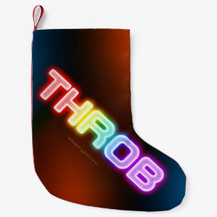Petite Chaussette De Noël Dégradé arc-en-ciel vibrant de SlipperyJoe's en le