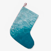 Petite Chaussette De Noël Dégradé bleu (Devant (Accrochage))