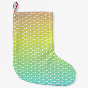 Petite Chaussette De Noël dégradé coloré de bulle arc-en-ciel