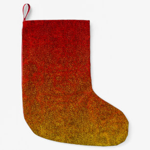 Petite Chaussette De Noël Dégradé de la Parties scintillant de flamme tombée