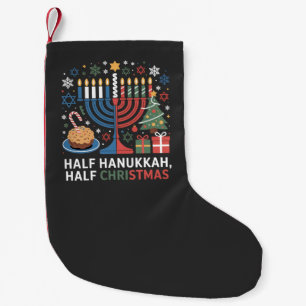 Petite Chaussette De Noël Demi-Noël mi-Hanoukka Christmukkah Funny