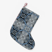 Petite Chaussette De Noël Dentelle romantique : Impression Abstraite brillan (Devant (Accrochage))