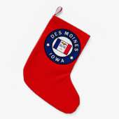 Petite Chaussette De Noël Des Moines Iowa (Devant (Accrochage))