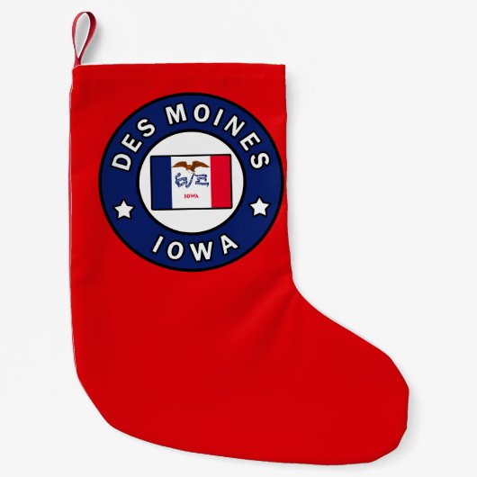 Petite Chaussette De Noël Des Moines Iowa (Devant)
