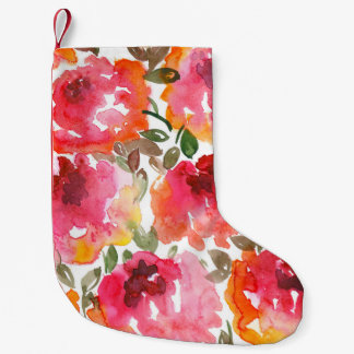 Petite Chaussette De Noël Des roses rouges en habit, des motifs sans soudure
