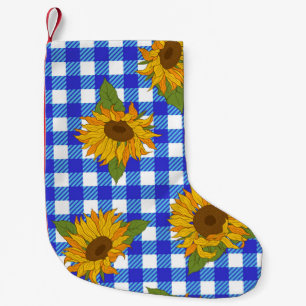 Petite Chaussette De Noël Des tournesols lumineux sur un arrière - plan à 