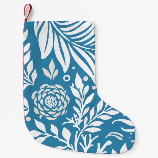 Petite Chaussette De Noël Design floral 20 (Devant)