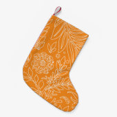 Petite Chaussette De Noël Design floral 35 (Devant (Accrochage))