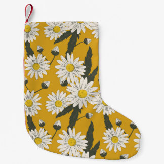 Petite Chaussette De Noël Design foulard floral, arrière - plan vintage.