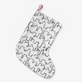 Petite Chaussette De Noël Design moderne peint Cityscape (Devant (Accrochage))