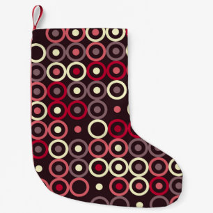 Petite Chaussette De Noël Design motif géométrique abstrait, art, graphique