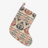 Petite Chaussette De Noël Design motif sans couture avec Palestini tradition (Devant (Accrochage))