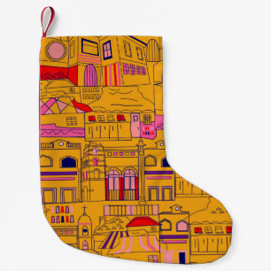 Petite Chaussette De Noël Design sans couture motif mexicain. Textile de déc