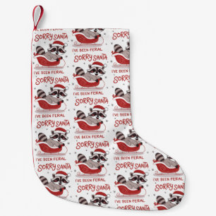 Petite Chaussette De Noël Désolé Père Noël j'ai été sauvage Noël drôle 