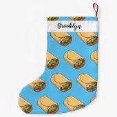 Petite Chaussette De Noël dessin animé de Burrito (Dos)