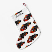 Petite Chaussette De Noël dessin animé de Kart racing (Dos (Accrochage))