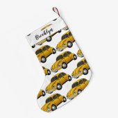 Petite Chaussette De Noël Dessin animé de voiture classique (Dos (Accrochage))