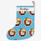 Petite Chaussette De Noël dessin animé du petit-déjeuner anglais (Dos)