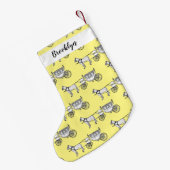 Petite Chaussette De Noël dessin animé mariage cheval & calèche (Dos (Accrochage))
