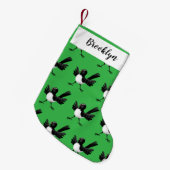 Petite Chaussette De Noël Dessin de l'Australien Willie Wagtail (Devant (Accrochage))