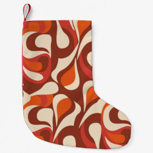 Petite Chaussette De Noël dessinez à la main le motif ethnique. Un décor des