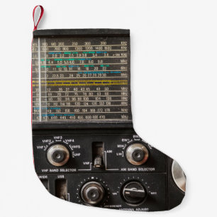 Petite Chaussette De Noël Détails d'un ancien récepteur radio am