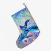 Petite Chaussette De Noël Deux Dauphins Noël Stocker (Dos (Accrochage))