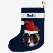 Petite Chaussette De Noël Deux Modèles photo Sur Mesure Avec Chapeaux De Pèr (Dos)