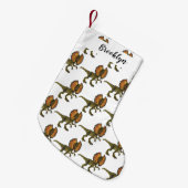 Petite Chaussette De Noël Dilophosaurus dessin animé (Devant (Accrochage))