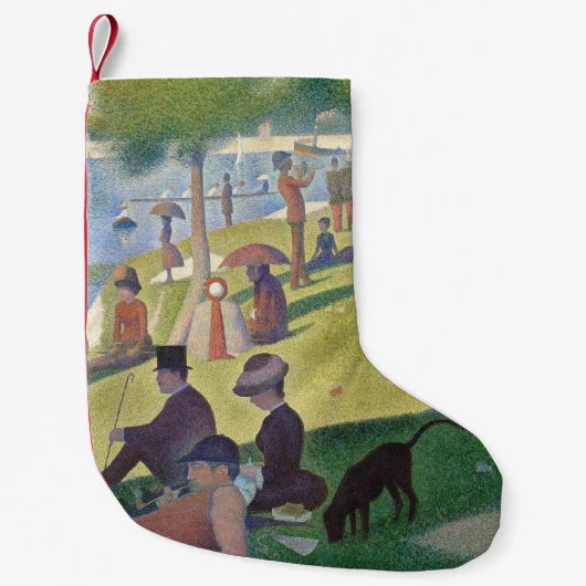 Petite Chaussette De Noël Dimanche sur La Grande Jatte Seurat Peinture (Devant)