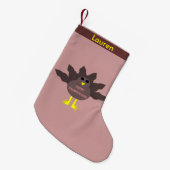 Petite Chaussette De Noël Dinde plumée de Thanksgiving bas personnalisé (Devant (Accrochage))