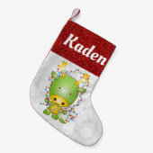 Petite Chaussette De Noël Dinosaure T Rex pour enfants mignons (Devant (Accrochage))