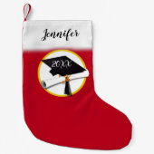 Petite Chaussette De Noël Diplôme de Casquette et de Diplôme (Devant)