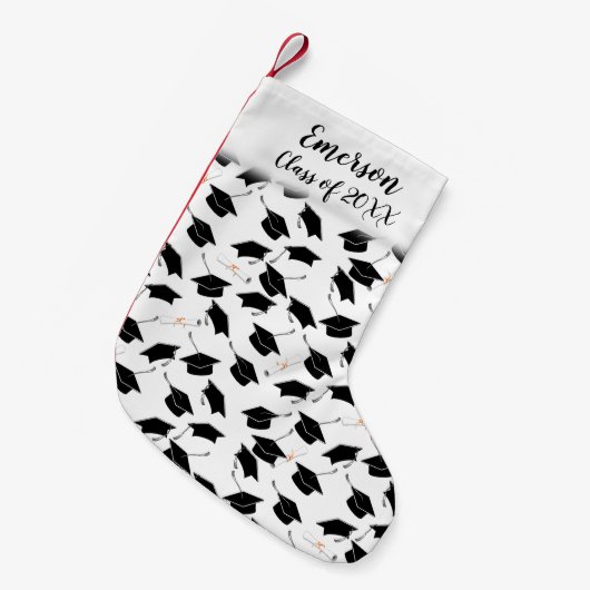 Petite Chaussette De Noël Diplôme de Casquette et de Diplôme (Devant (Accrochage))