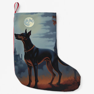 Petite Chaussette De Noël Doberman Halloween Épouvantable