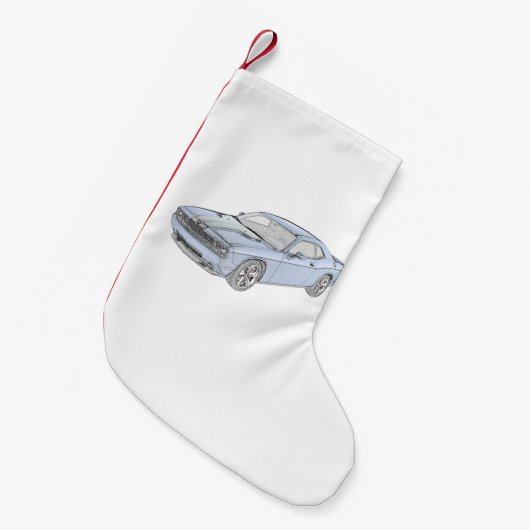 Petite Chaussette De Noël Dodge Challenger (Devant (Accrochage))