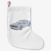 Petite Chaussette De Noël Dodge Challenger (Devant)