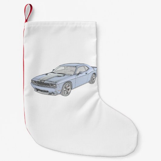 Petite Chaussette De Noël Dodge Challenger (Devant)