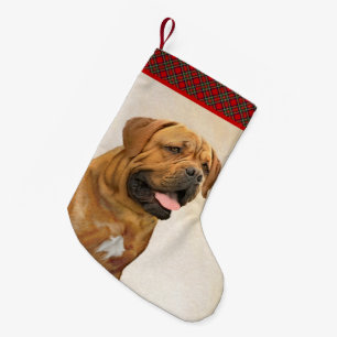 Petite Chaussette De Noël Dogue de Bordeaux Peinture - Cute Original Chien A