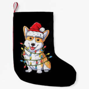 Petite Chaussette De Noël Don de chien  Les lumières des arbres de Noël de C