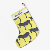 Petite Chaussette De Noël Donkey cartoon (Dos (Accrochage))