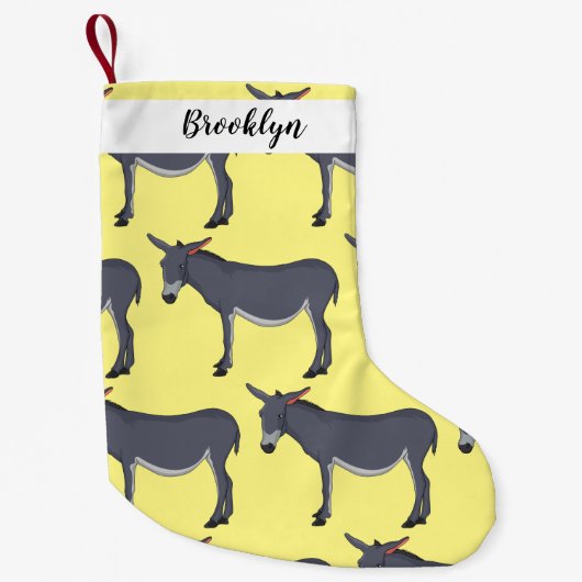 Petite Chaussette De Noël Donkey cartoon (Devant)