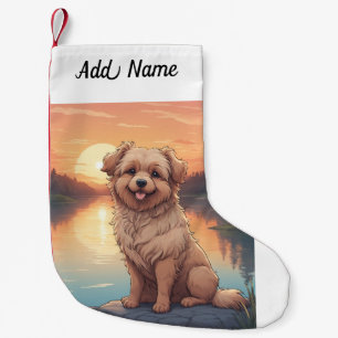 Petite Chaussette De Noël Doodle Chien