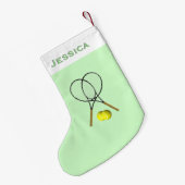 Petite Chaussette De Noël Doubles de tennis Green (Dos (Accrochage))