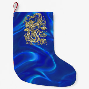Petite Chaussette De Noël Dragon d'or incorporé