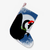 Petite Chaussette De Noël Dragon Moon Holiday (Royal Blue) (Devant (Accrochage))