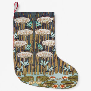 Petite Chaussette De Noël Dragonflies Water Lilies Marais Art Nouveau