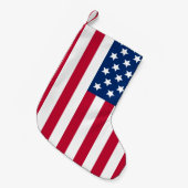 Petite Chaussette De Noël Drapeau américain (Devant (Accrochage))