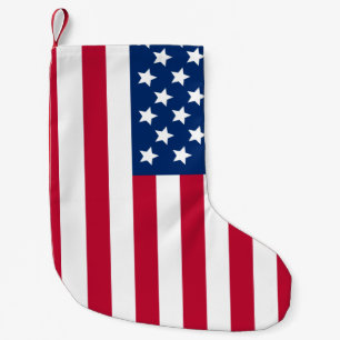 Petite Chaussette De Noël Drapeau américain
